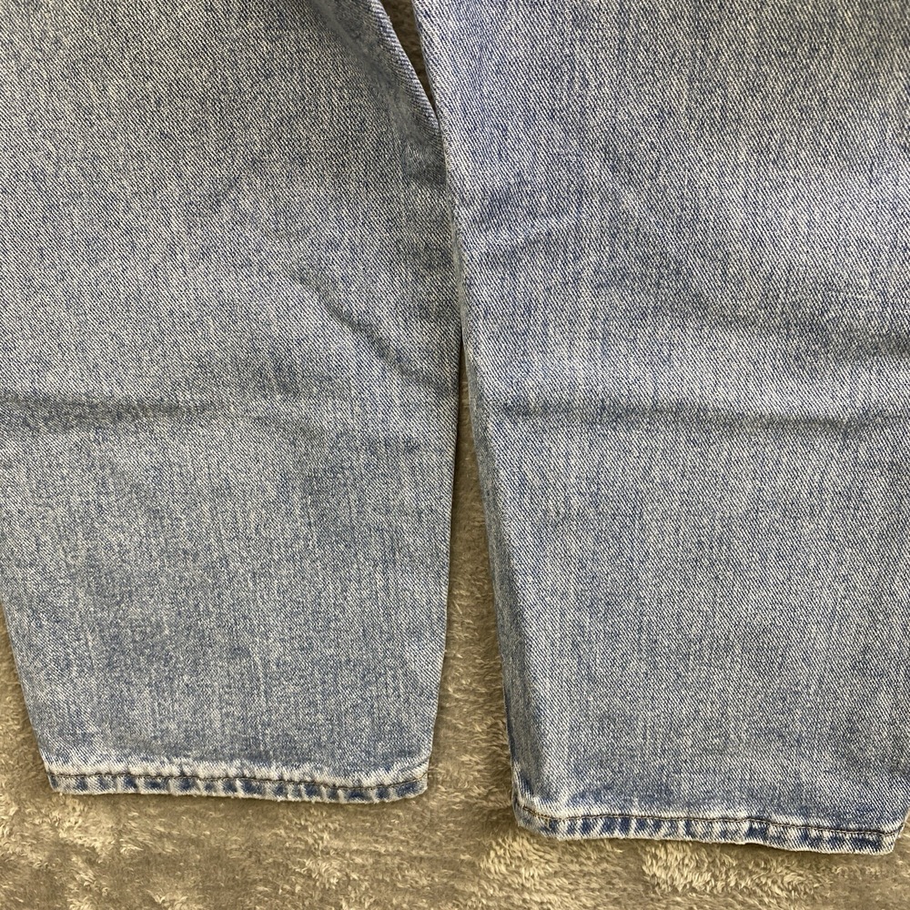 Wrangler Jeans Men Sz 40x29* Blue Denim Straight Workwear Cowboy Rodeo Western - Picture 4 of 14
